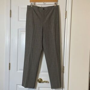 Apt. 9 Black/Gray/Blue Subtle Plaid Dress Slacks, sz 12, NWT